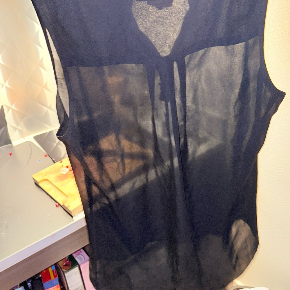 Parker Black Sheer Women's Blouse
